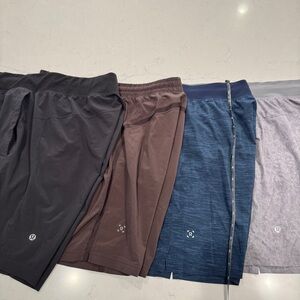 Lululemon Linerless Shorts Bundle (Medium) - Grey / Blue / Brown / Black